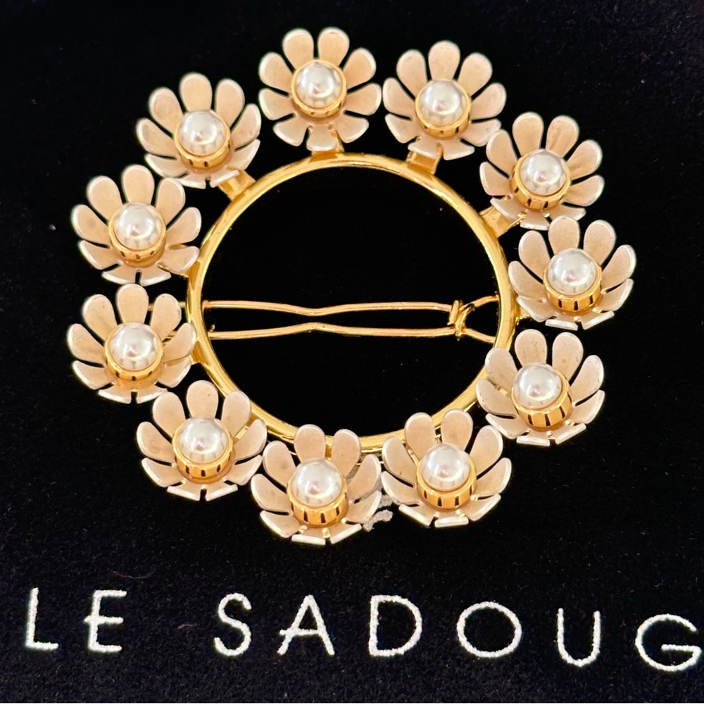 LELE sadoughi flowers hair clip